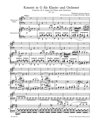 Concerto for Piano and Orchestra no. 17 in G major K. 453 - Mozart/Badura-Skoda - Piano/Piano Reduction - Book