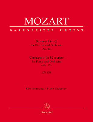 Baerenreiter Verlag - Concerto for Piano and Orchestra no. 17 in G major K. 453 - Mozart/Badura-Skoda - Piano/Piano Reduction - Book
