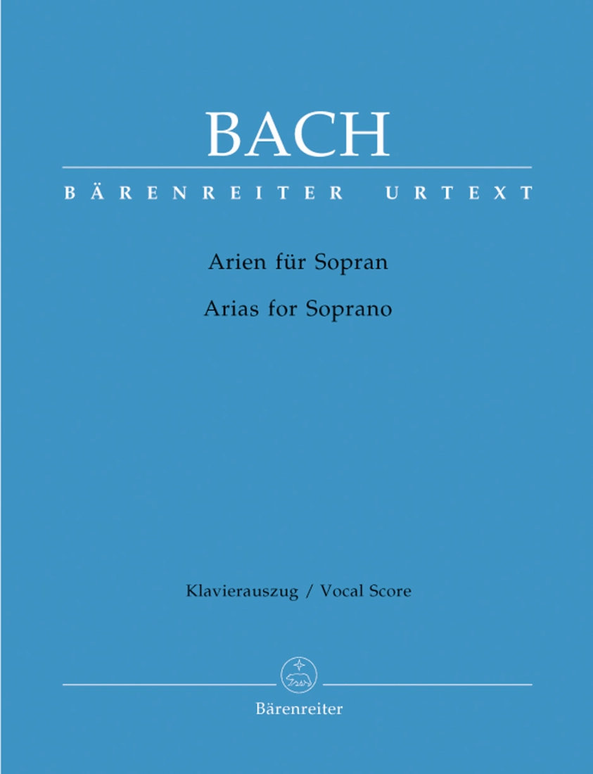 Arias for Soprano - Bach/Lehmann - Vocal Score - Book