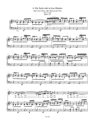 Arias for Soprano - Bach/Lehmann - Vocal Score - Book