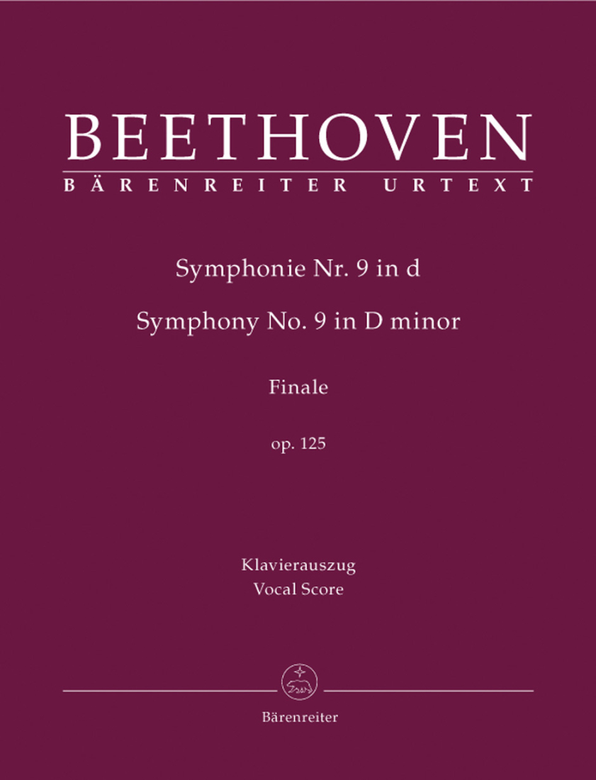 Symphony no. 9 in D minor op. 125, Finale - Beethoven/Del Mar - Vocal Score - Book