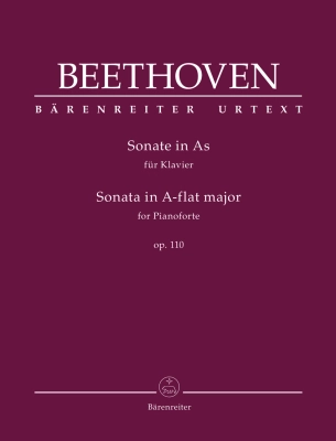 Baerenreiter Verlag - Sonata for Pianoforte in A-flat major op. 110 - Beethoven/Del Mar - Piano - Book