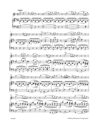 Adagio from the Concerto in A major, K. 622 (Jubilee Edition) - Mozart/Schelhaas - Clarinet/Piano - Sheet Music