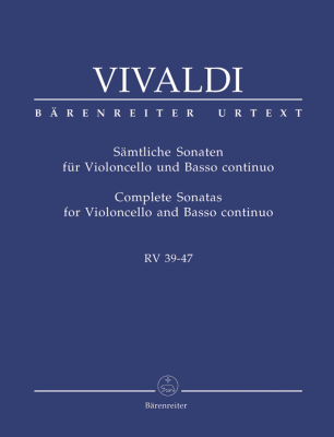 Baerenreiter Verlag - Complete Sonatas RV39-47 Vivaldi, Hoffmann Violoncelle et basse continue Livre