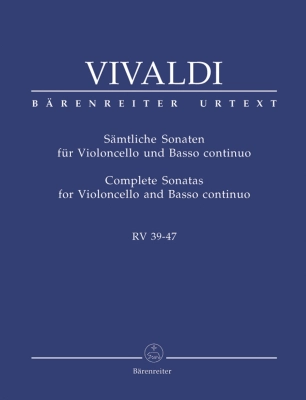 Complete Sonatas RV 39-47 - Vivaldi/Hoffmann - Cello/Basso Continuo - Book