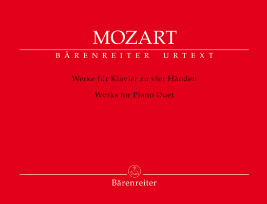 Baerenreiter Verlag - Works for Piano Duet - Mozart/Rehm/Topel - Piano Duet (1 Piano, 4 Hands) - Book