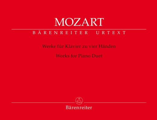 Baerenreiter Verlag - Works for Piano Duet - Mozart/Rehm/Topel - Piano Duet (1 Piano, 4 Hands) - Book