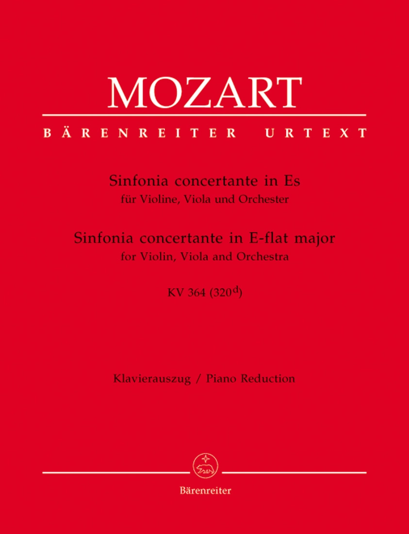 Sinfonia in E-flat major K. 364 (320d) - Mozart/Mahling - Violin/Viola/Piano - Parts