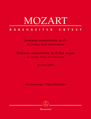 Baerenreiter Verlag - Sinfonia in E-flat major K.364 (320d) Mozart, Mahling Violon, alto et piano Partitions