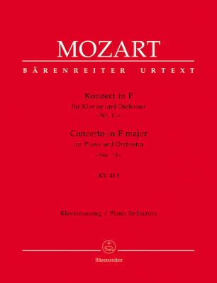 Baerenreiter Verlag - Concerto no.11 in Fmajor K.413 (387a) Mozart, Wolff Piano et rduction pour piano Livre