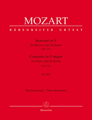 Baerenreiter Verlag - Concerto no. 11 in F major K. 413(387a) - Mozart/Wolff - Piano/Piano Reduction - Book