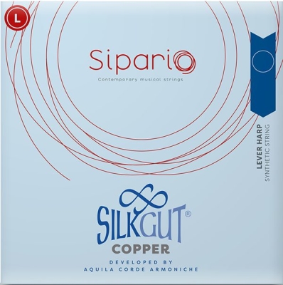 Silkgut Copper Synthetic Single Harp String, 4th Octave - G