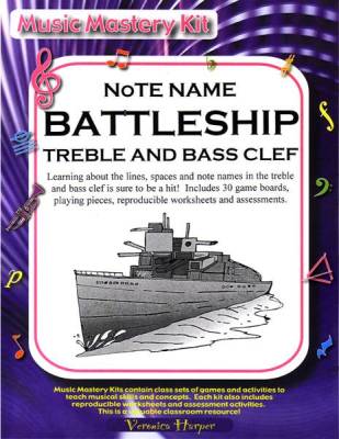 Themes & Variations - Note Name Battleship - Harper - Classroom Kit