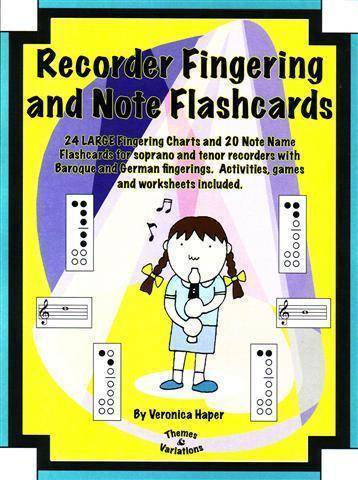 Recorder Fingering and Note Name Flashcards - Harper - Classroom Kit