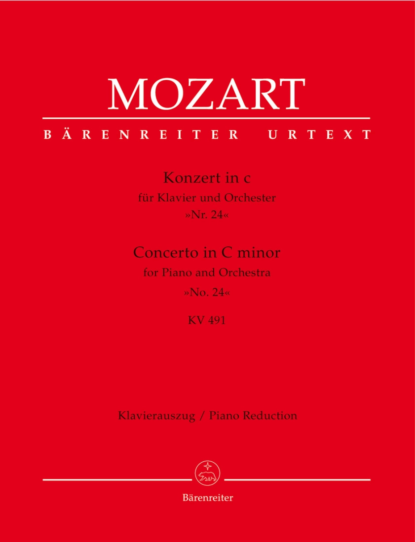 Concerto no. 24 in C minor K. 491 - Mozart/Beck - Piano/Piano Reduction - Book