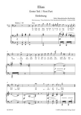 Elijah op. 70 (Oratorio) - Mendelssohn/Seaton - Vocal Score - Book