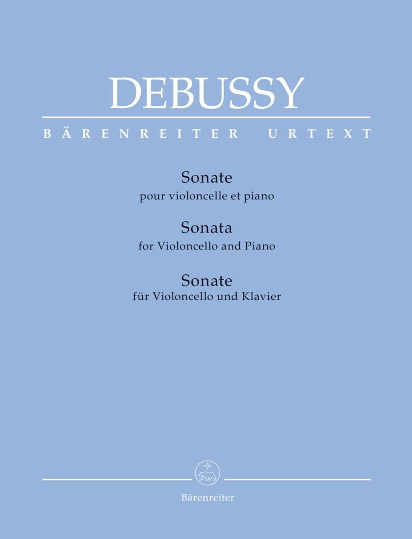 Sonata for Violoncello and Piano - Debussy/Back/Woodfull-Harris - Cello/Piano - Book