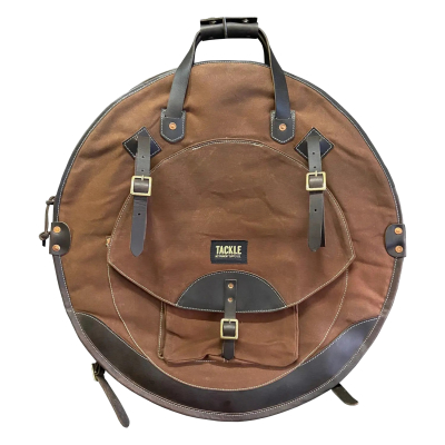 Tackle Instrument Supply Co. - Brown Waxed Canvas Backpack Cymbal Case - 22