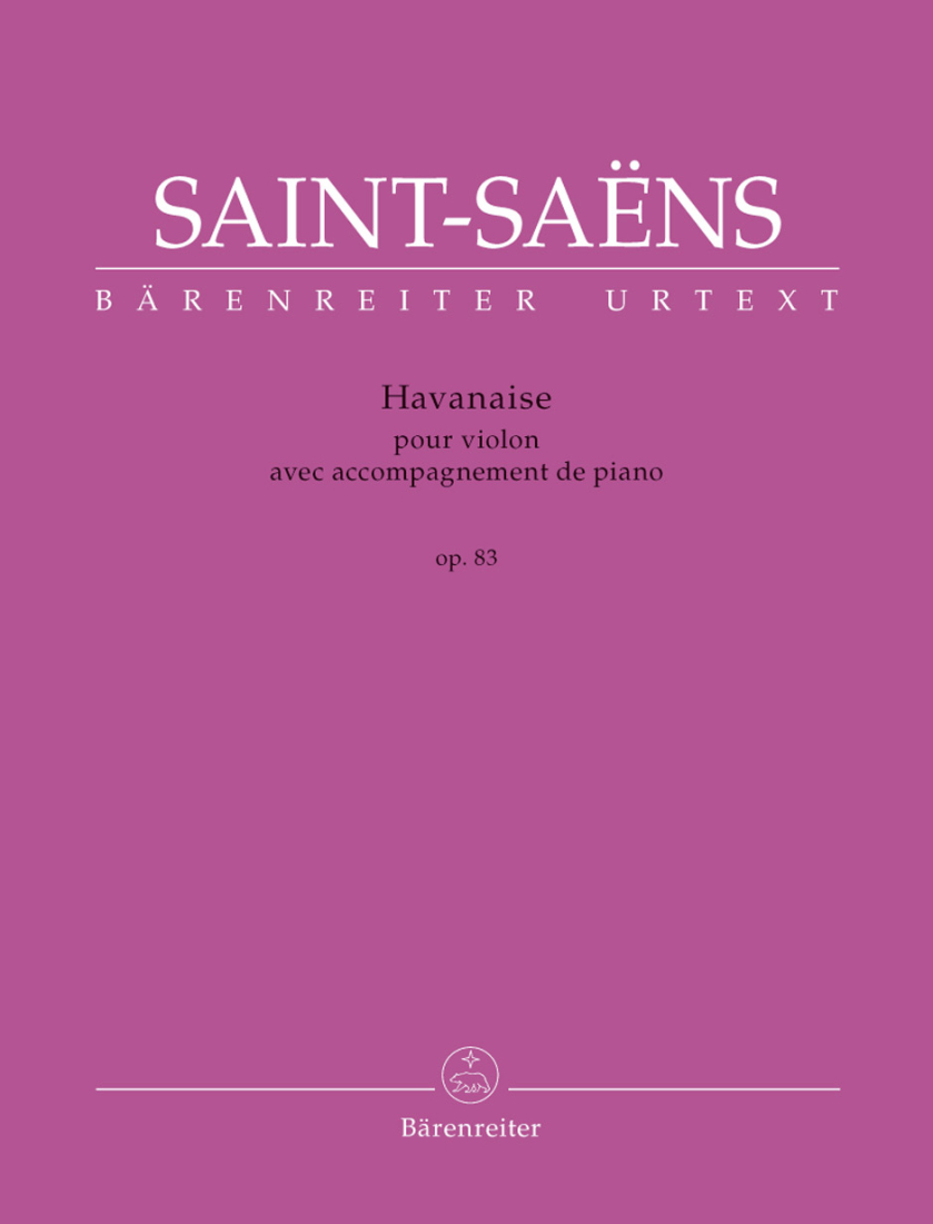 Havanaise, op. 83 - Saint-Saens/Baur - Violin/Piano - Book