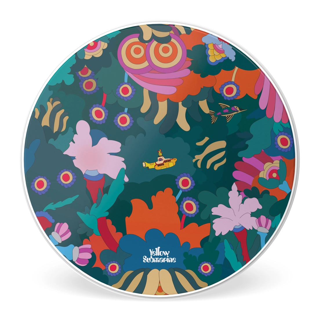 Yellow Submarine Resonant Bass Drumhead, Under the Sea - 20\'\'