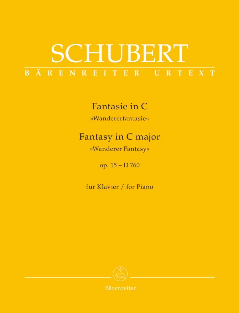 Fantasy in C major op. 15 D 760 \'\'Wanderer Fantasy\'\' - Schubert/Durr - Piano - Book