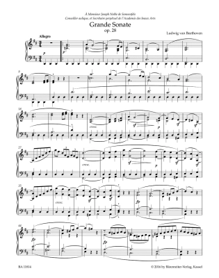 Sonata in D major op. 28 \'\'Pastorale\'\' - Beethoven/Del Mar - Piano - Sheet Music