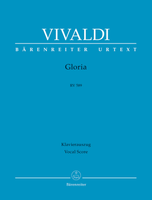 Baerenreiter Verlag - Gloria RV 589 - Vivaldi/Bruno/Ritchie - Vocal Score - Book