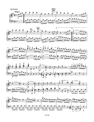 Serenade in G major \'\'Eine kleine Nachtmusik\'\' K. 525 - Mozart/Topel - Piano Arrangement - Book