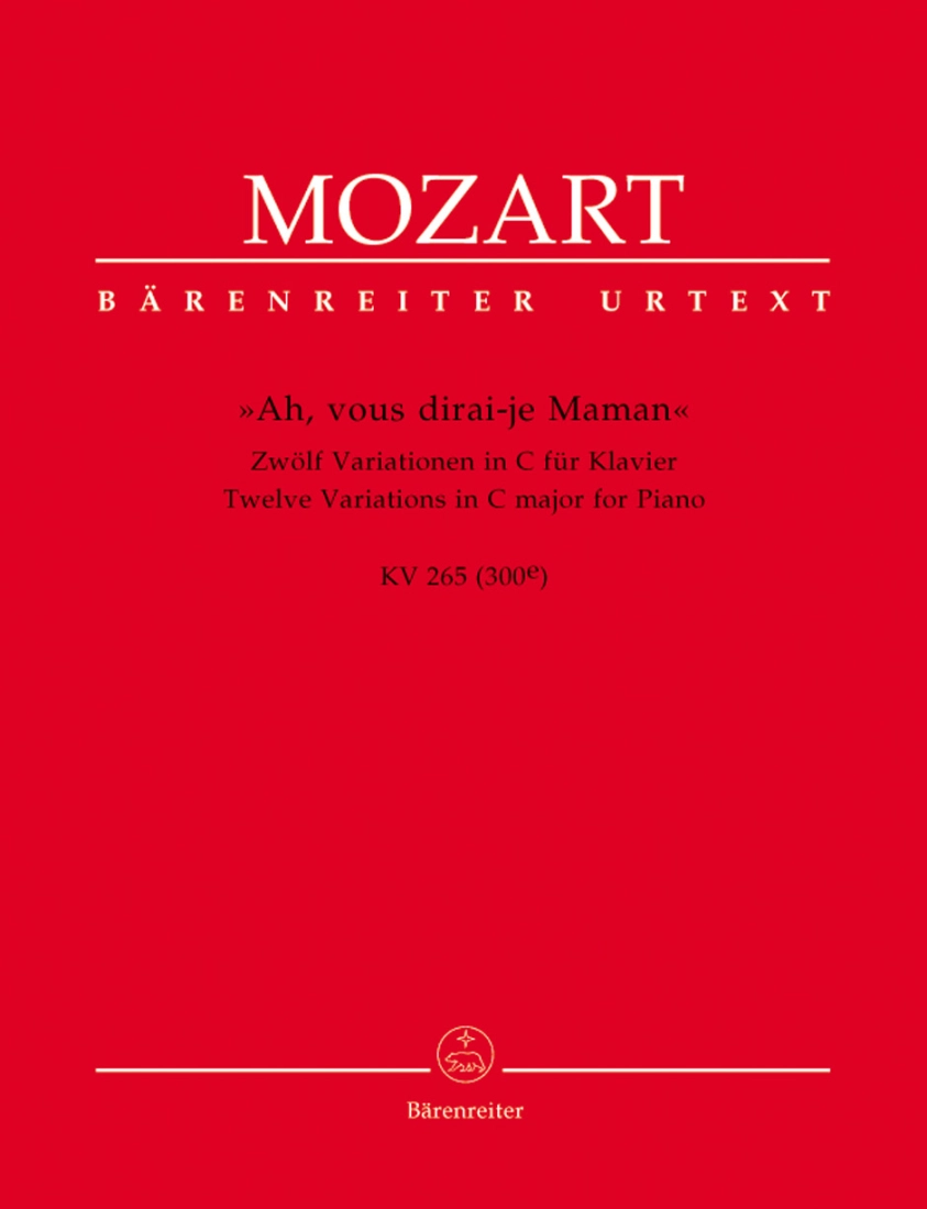 Ah, vous dirai-je Maman K. 265 (300e) - Mozart/Fischer - Piano - Book