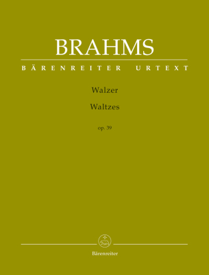 Baerenreiter Verlag - Waltzes, op. 39 - Brahms/Kohn - Piano - Book