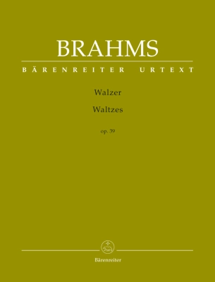 Baerenreiter Verlag - Waltzes, op. 39 - Brahms/Kohn - Piano - Book