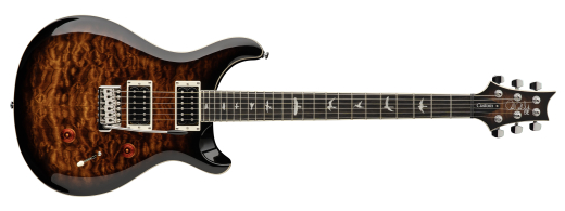 SE Custom 24 Quilt Electric Guitar with Gigbag - Black Gold Burst