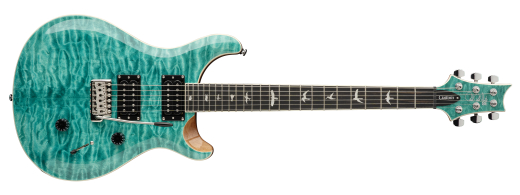 SE Custom 24 Quilt Electric Guitar with Gigbag - Turquoise