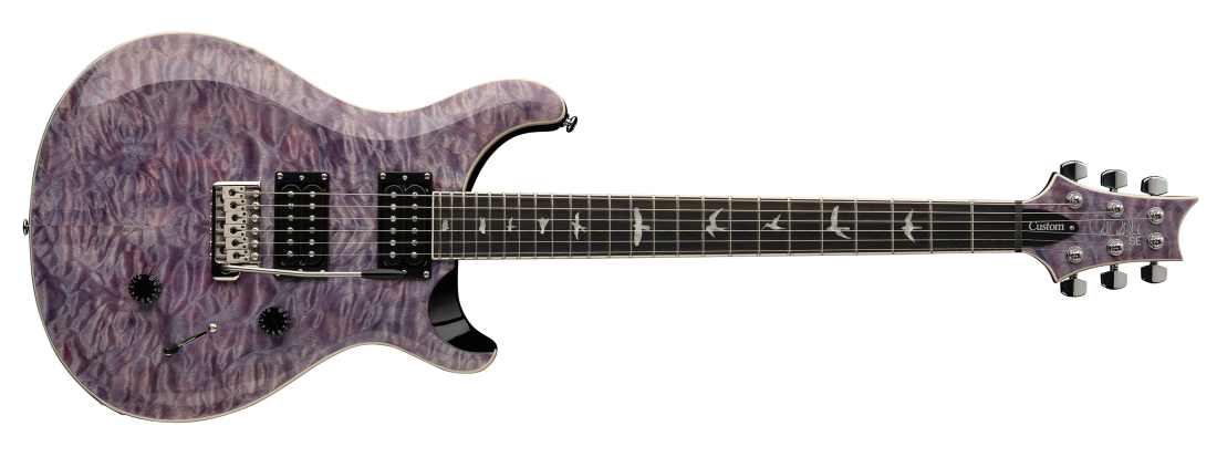 SE Custom 24 Quilt Electric Guitar with Gigbag - Violet