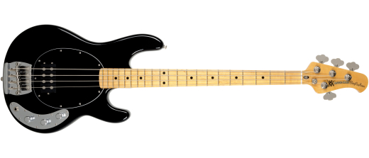 StingRay Retro 70\'s Bass Guitar with Soft Case - Black
