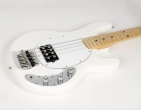 StingRay Retro 70\'s Bass Guitar with Soft Case - White