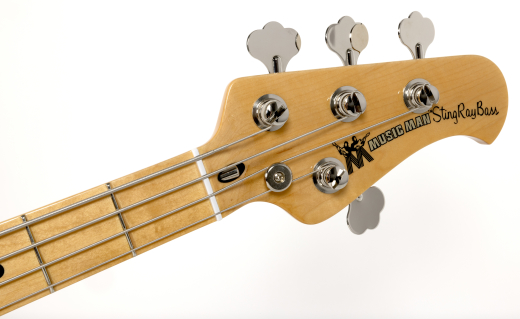 StingRay Retro 70\'s Bass Guitar with Soft Case - White