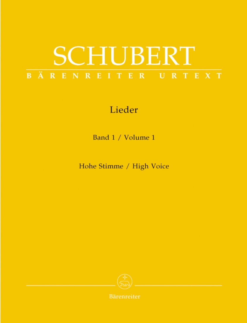 Lieder, Volume 1 - Schubert/Durr - High Voice/Piano - Book