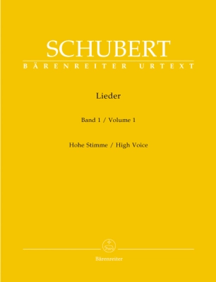 Baerenreiter Verlag - Lieder, Volume 1 - Schubert/Durr - High Voice/Piano - Book