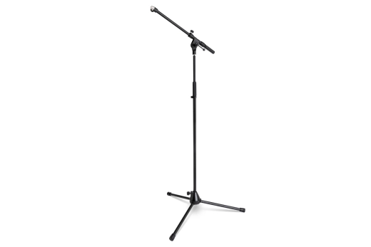 Hosa - Microphone Tripod Stand with Boom - Black