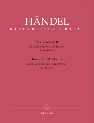 Baerenreiter Verlag - Keyboard Works, Volume 3 - Handel/Best - Piano - Book