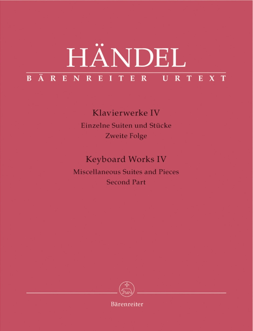 Keyboard Works, Volume 4 - Handel/Best - Piano - Book