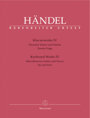 Baerenreiter Verlag - Keyboard Works, Volume 4 - Handel/Best - Piano - Book