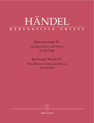 Baerenreiter Verlag - Keyboard Works, Volume 4 - Handel/Best - Piano - Book