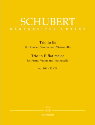 Baerenreiter Verlag - Trio in E-flat major op. 100 D 929 - Schubert/Feil - Piano/Violin/Cello - Score/Parts
