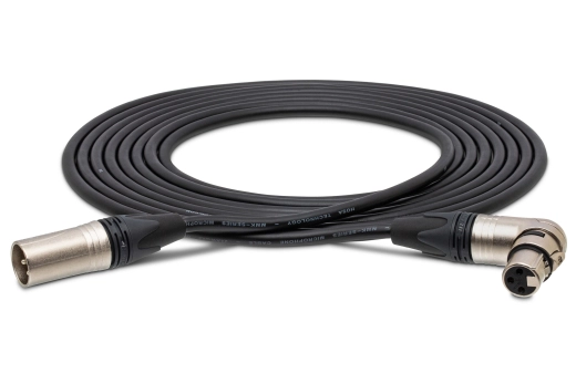 Hosa - Camcorder Microphone Cable Neutrik Right-Angle XLR3F to XLR3M, 15 Foot