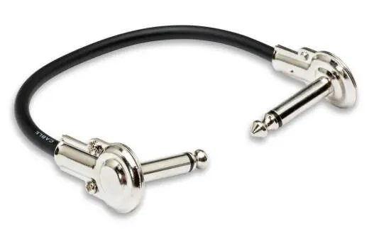 Hosa - Guitar Patch Cable, Low-profile Right Angle to Same, 6