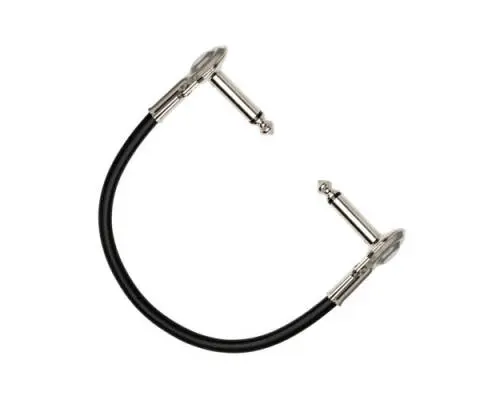 Guitar Patch Cable, Low-profile Right Angle to Same, 6\'\'