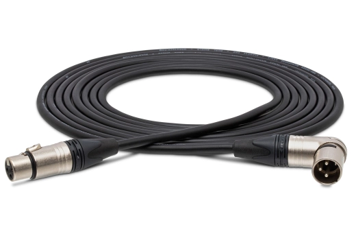 Hosa - Camcorder Microphone Cable Neutrik XLR3F to Right Angle XLR3M, 25 Foot