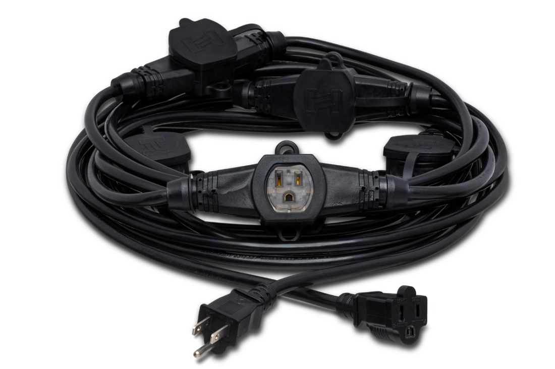 Power Distribution Cord Nema 5-15R to Nema 5-15P, 30 Foot